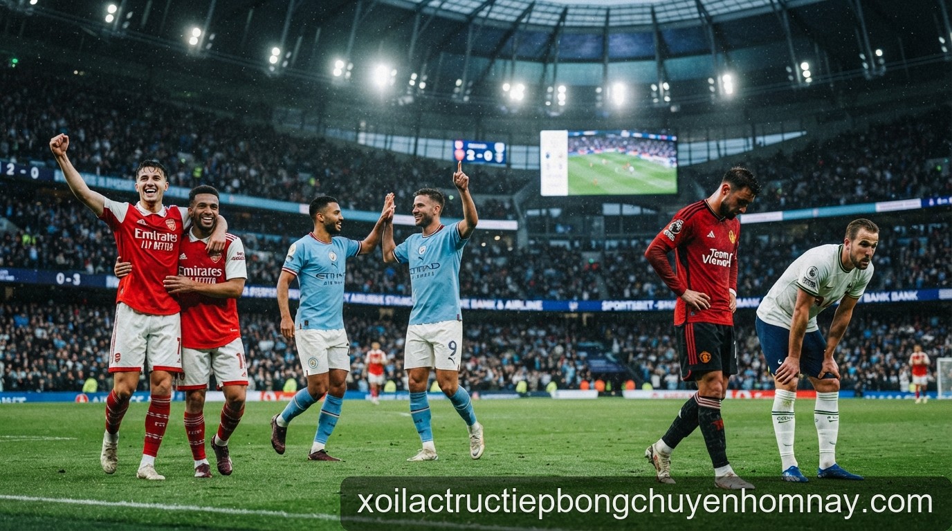 Ngoại hạng Anh sau vòng 4: Arsenal và Man City độc chiếm đỉnh bảng, MU rơi vào khủng hoảng